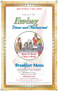 Breakfast Menu