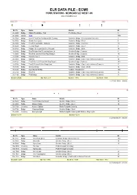 Elr Data File - Ecm5 York Station - Newcastle West Jn