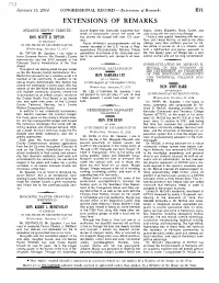 Extensions of Remarks E71 EXTENSIONS of REMARKS