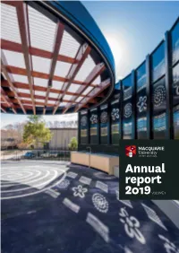 Macquarie University Annual Report 2019 Macquarie University Annual Report 2019 3