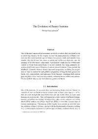 The Evolution of Binary Systems 1 Philipp Podsiadlowski