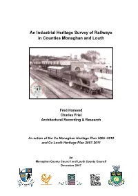An Industrial Heritage Survey of Railways in Counties Monaghan and Louth
