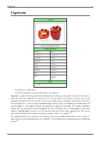 Capsicum'' 1 Capsicum