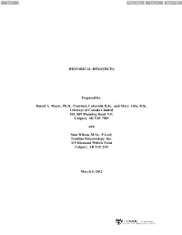 Historical Resources