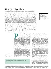 Hyperparathyroidism EDNA D