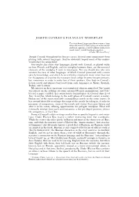 Joseph Conrad's Polyglot Wordplay