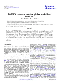NGC 6778: a Disrupted Planetary Nebula Around a Binary Central Star