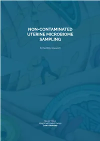 Non-Contaminated Uterine Microbiome Sampling