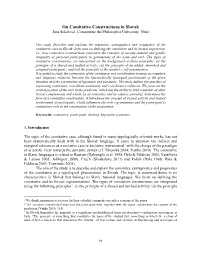 On Comitative Constructions in Slovak Jana Sokolová, Constantine the Philosopher University, Nitra