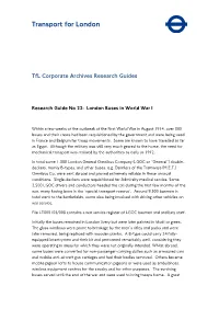 Research Guide No 22: London Buses in World War I