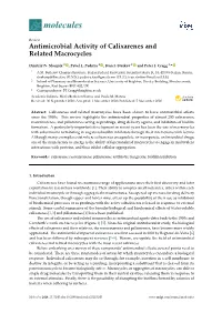Antimicrobial Activity of Calixarenes and Related Macrocycles