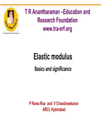 Elastic Modulus Basics and Significance