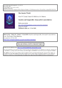 The Gnostic World Gnostics and Temporality