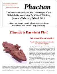 Tiktaalik Is Darwinist Plot!