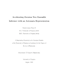 Accelerating Decision Tree Ensemble Inference with an Automata Representation