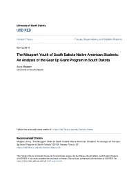 An Analysis of the Gear up Grant Program in South Dakota