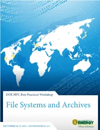 File Systems and Archives
