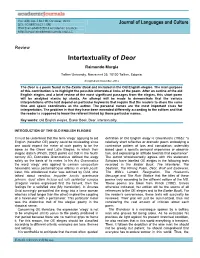 Intertextuality of Deor