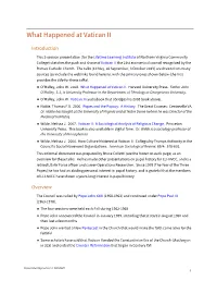 What Happened at Vatican II
