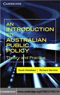 What Public? Wayne Parsons (1995) Has Considered the Changing Use of the Term ‘Public’, and Suggests a Range of Terms in Common Use, Including