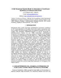 A Cell Dynamical System Model for Simulation of Continuum Dynamics of Turbulent Fluid Flows A