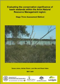 Evaluating the Conservation Significance of Basin