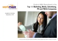 Example Entries from the Guide to MBA Recruitment In