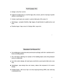 Full-Custom Ics Standard-Cell-Based