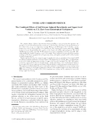 NOTES and CORRESPONDENCE the Combined Effects of Gulf