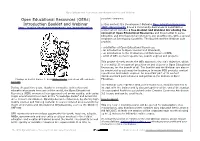 Open Educational Resources (Oers)