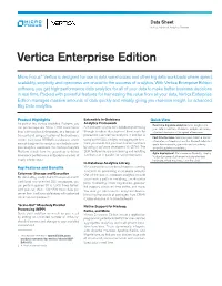 Vertica Enterprise Edition