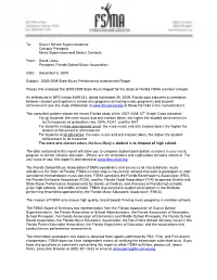 2008-2009 State Music Performance Assessment Report