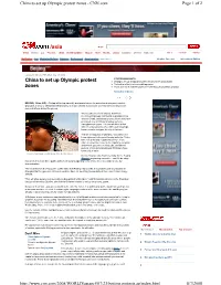 China to Set up Olympic Protest Zones - CNN.Com Page 1 of 2