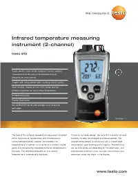 Infrared Temperature Measuring Instrument (2-Channel)