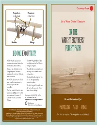 On the Wright Brothers' Flight Path