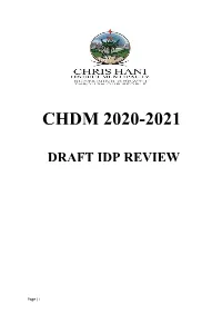 2020-2021-CHDM-Draft-IDP-Review