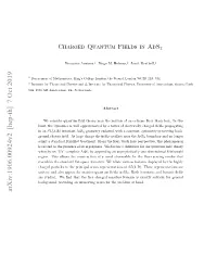 Charged Quantum Fields in Ads2