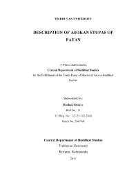 Description of Asokan Stupas of Patan