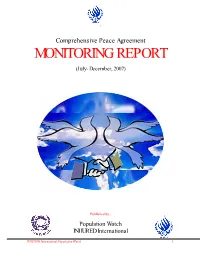 Monitoring Report