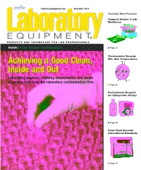 Pipettes & Syringes Departments 6 � Editorial 34 � Index