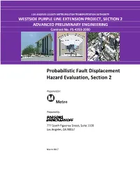 Probabilistic Fault Displacement Hazard Evaluation, Section 2