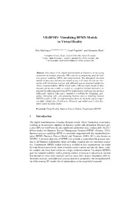 VR-BPMN: Visualizing BPMN Models in Virtual Reality
