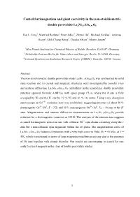 Canted Ferrimagnetism and Giant Coercivity in the Non-Stoichiometric