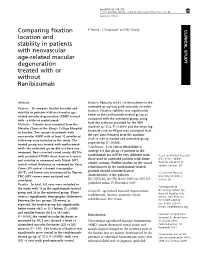 Comparing Fixation Location and Stability in Patients with Neovascular