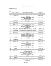 District: BELLARY Part No. Name of the BLO Complete Address of The