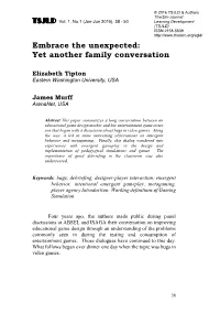 Embrace the Unexpected: Yet Another Family Conversation