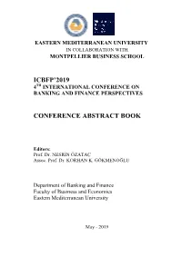 Icbfp'2019 Conference Abstract Book