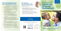 Speech and Language Development