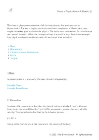 Basics of Physics Course II: Kinetics | 1