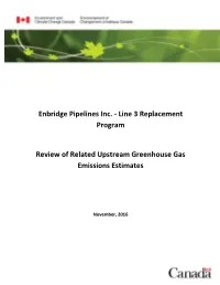 Enbridge Pipelines Inc. - Line 3 Replacement Program